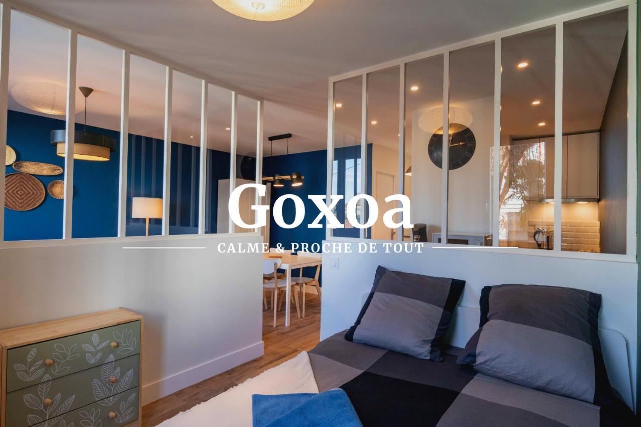 Goxoa - Appartement Au Calme, Centre Ville, Parking - Wifi アンダイエ エクステリア 写真