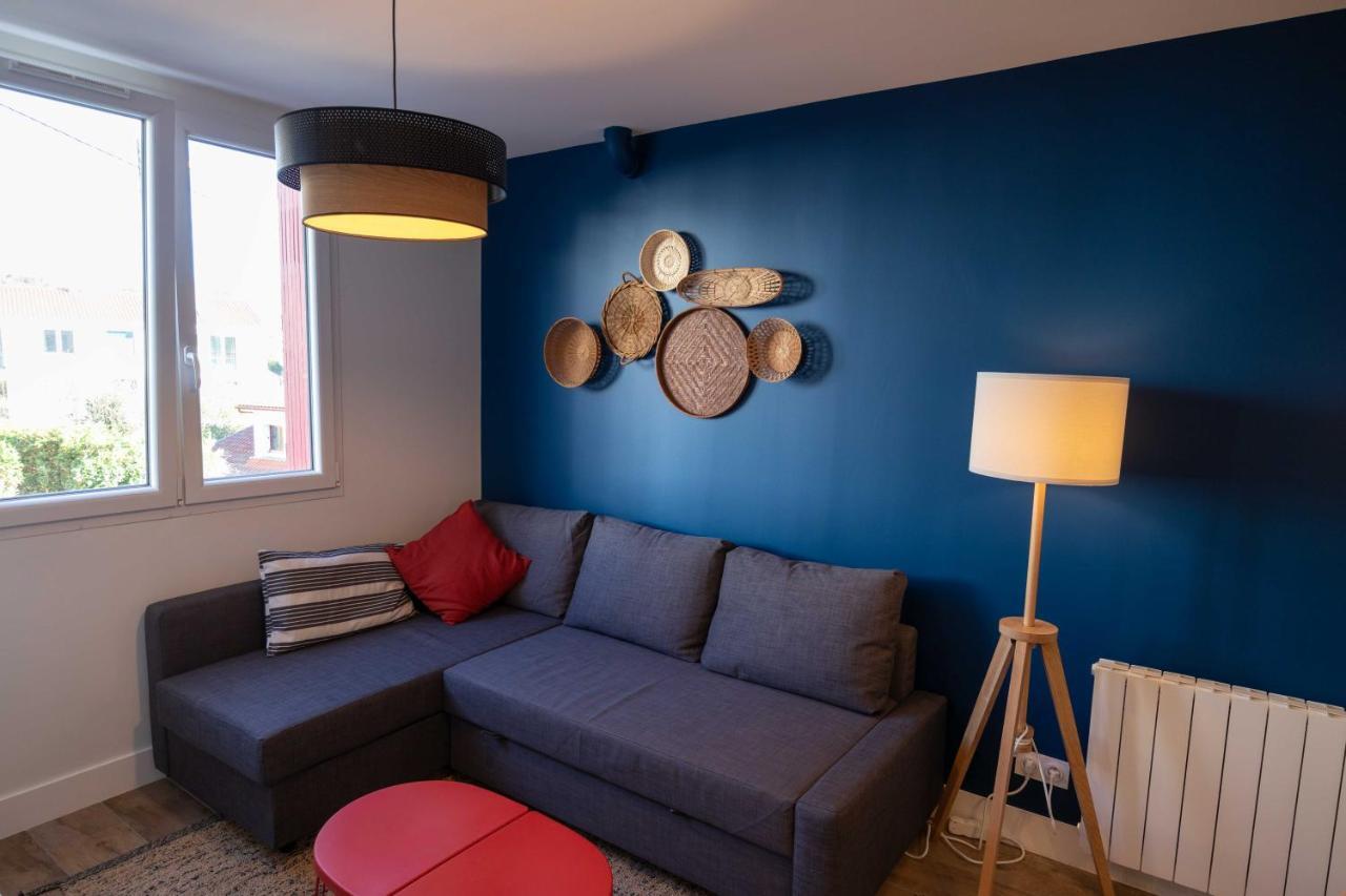 Goxoa - Appartement Au Calme, Centre Ville, Parking - Wifi アンダイエ エクステリア 写真